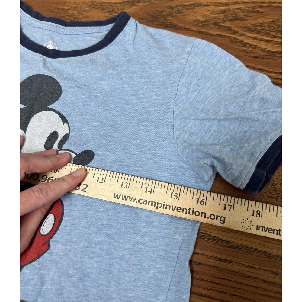 Disney Mickey Mouse T-Shirt Youth Medium Ringer  100% Cotton READ MORE . - Picture 6 of 16